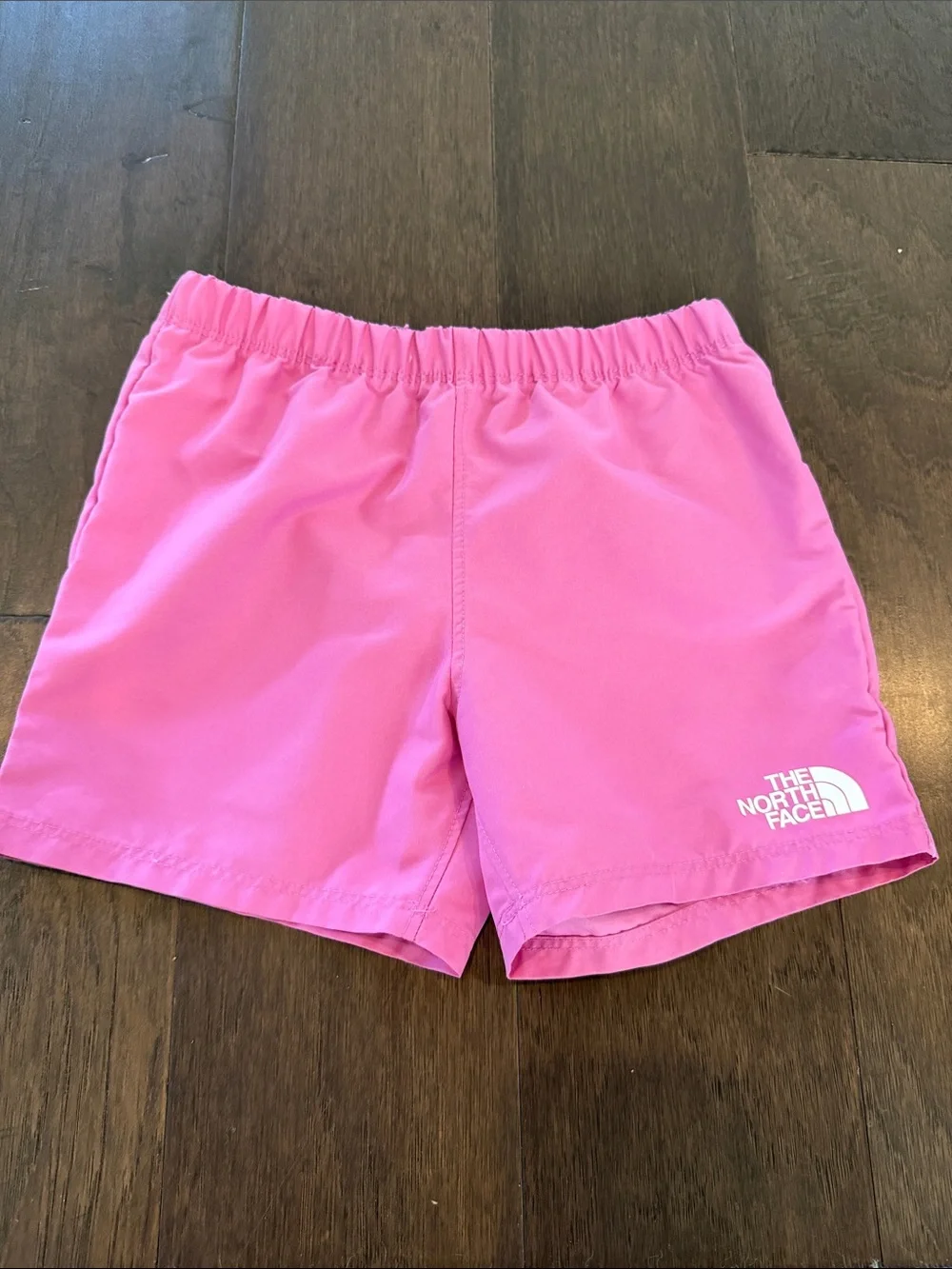 The North Face Kids Pink Long-Sleeve Rash Guard and Swim Shorts Set